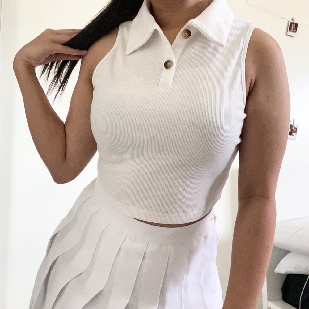 Collar Tank Top